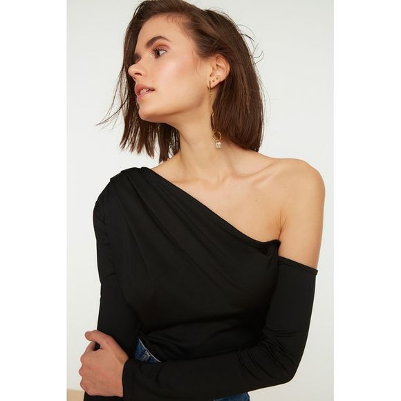 NWT Trendyol Women Middle Knit Bodysuit - Picture 5 of 9